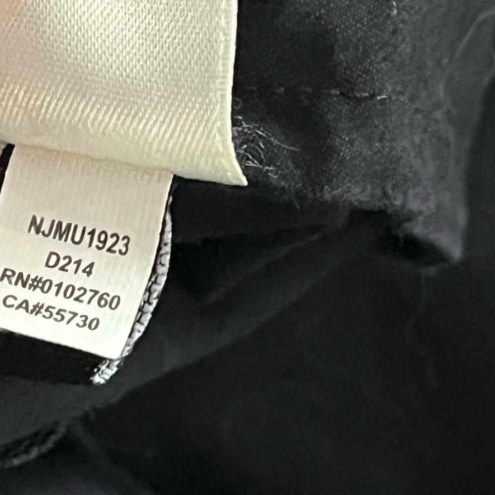Kate Spade Zip Front Collared Black Dress